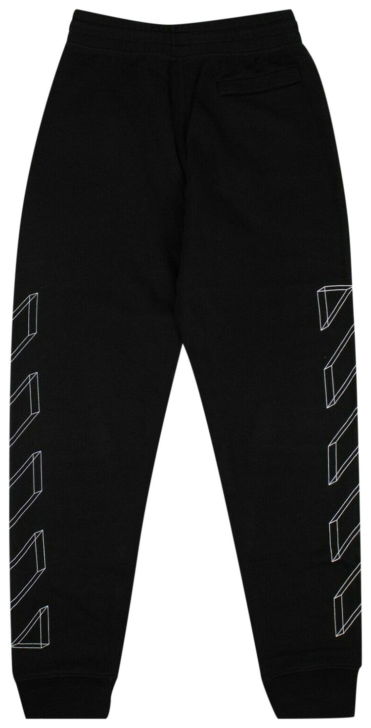 Off White 3D Print Sweatpants Black