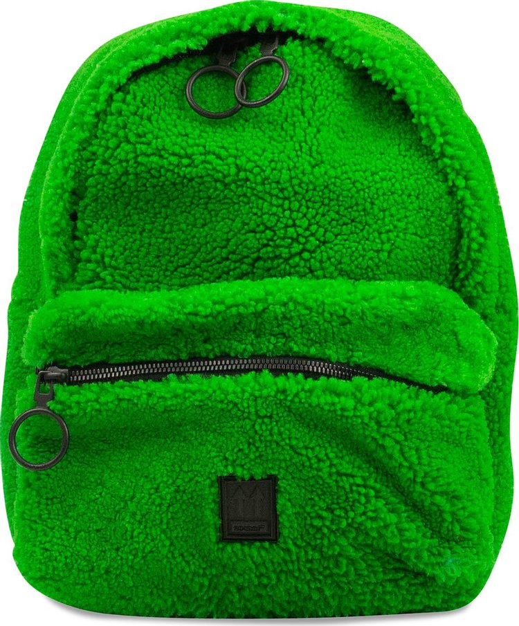 Off-White Fuzzy Fur Binder Backpack 'Green'