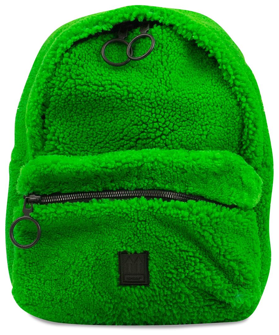 Buy OffWhite Fuzzy Fur Binder Backpack 'Green' OMNB017F190310024000