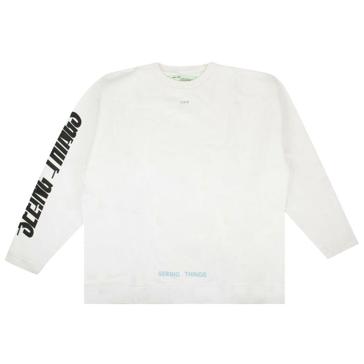 Off White Photocopy Over Sweatshirt White