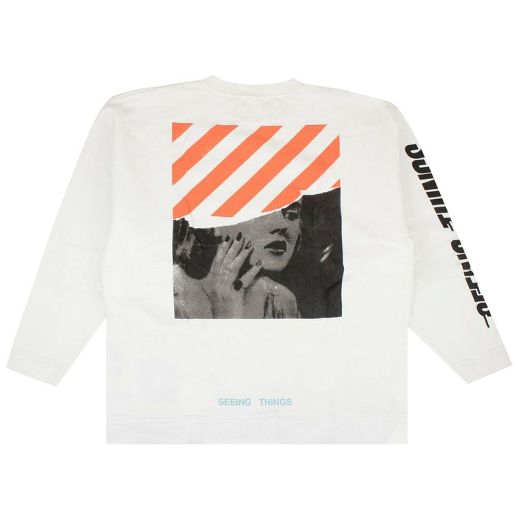 Off White Photocopy Over Sweatshirt White
