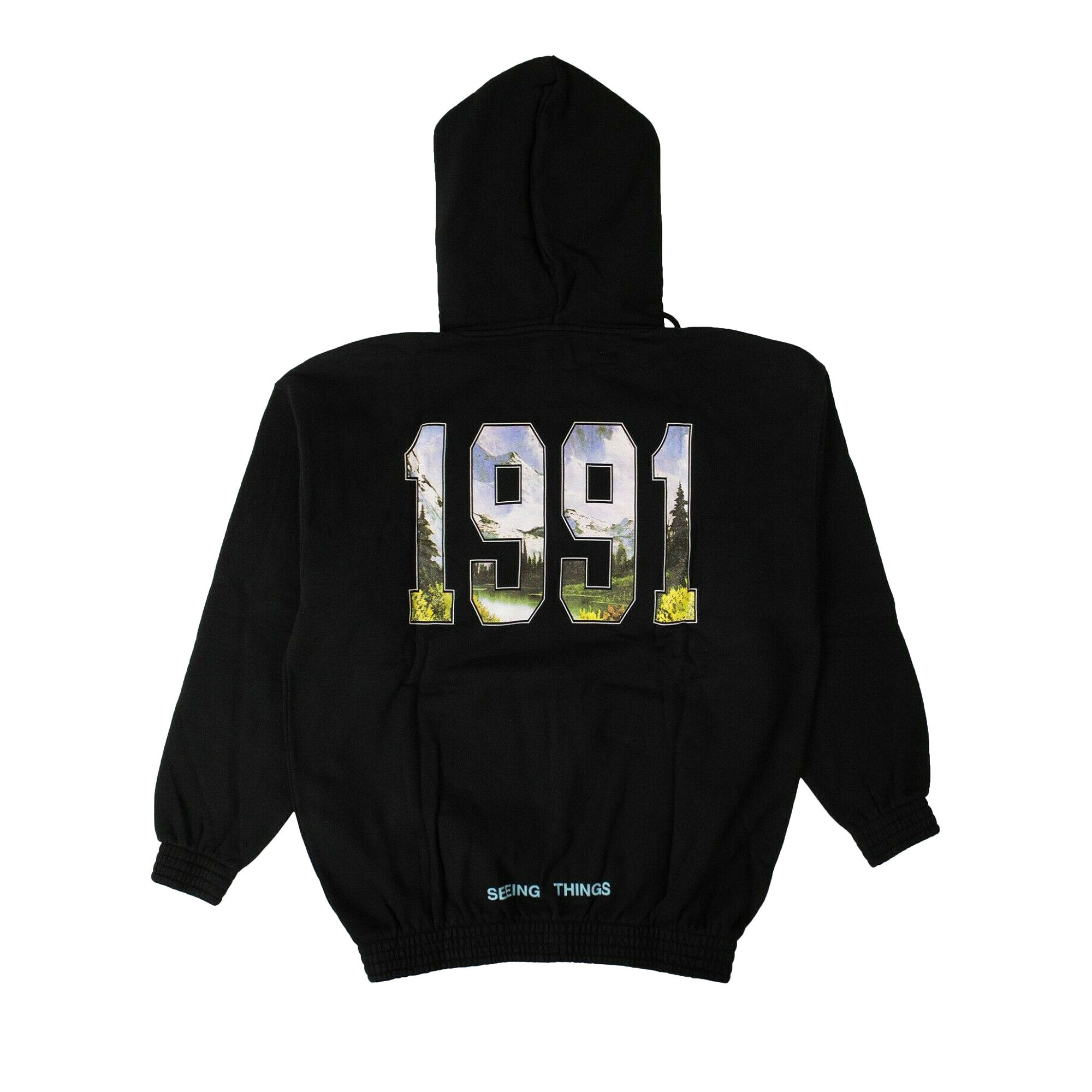 Buy Off White 1991 Hooded Sweatshirt Black OMBB009F171920431088 GOAT SA