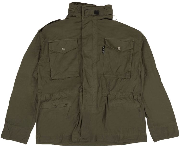 Off White Arrow Field Jacket Green