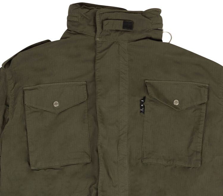 Off White Arrow Field Jacket Green