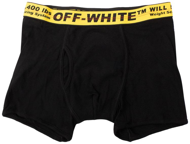 Off White Boxer Shorts BlackYellow