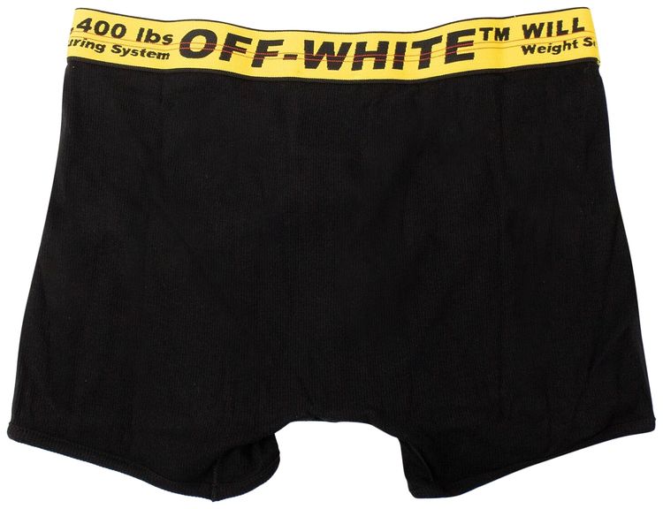 Off White Boxer Shorts BlackYellow