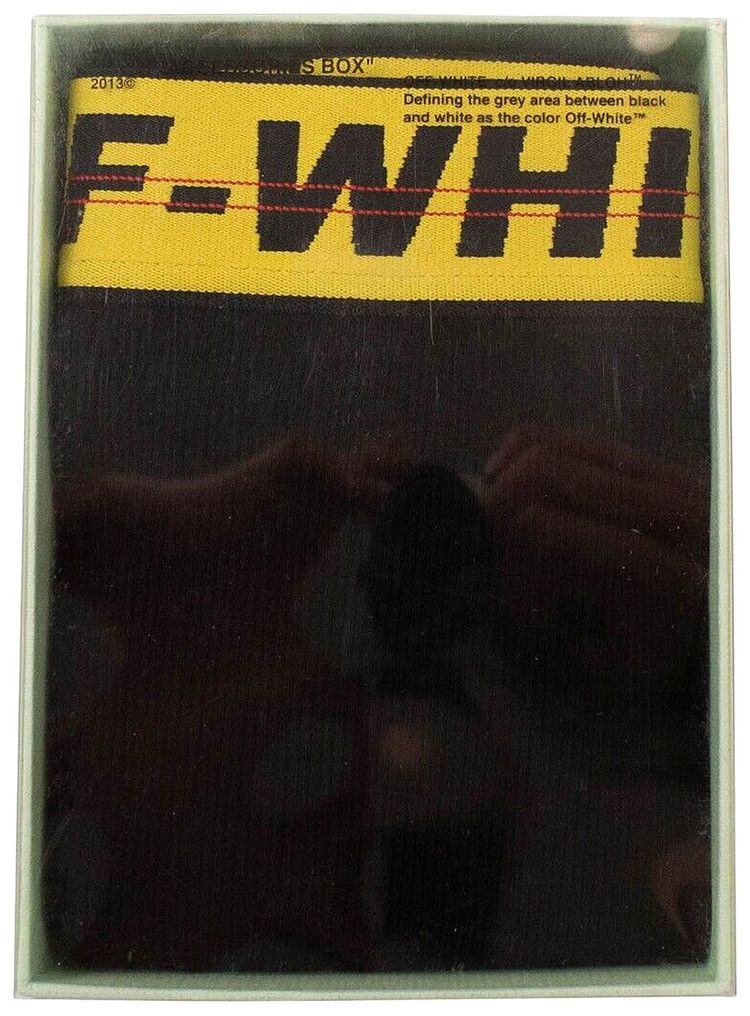 Off White Boxer Shorts BlackYellow
