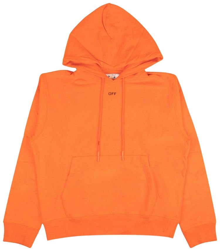 Off white tape hoodie orange clearance