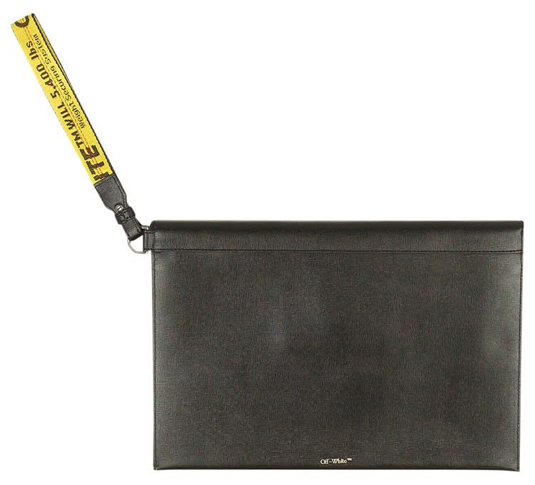 Off White Diag Flat Pouch Black