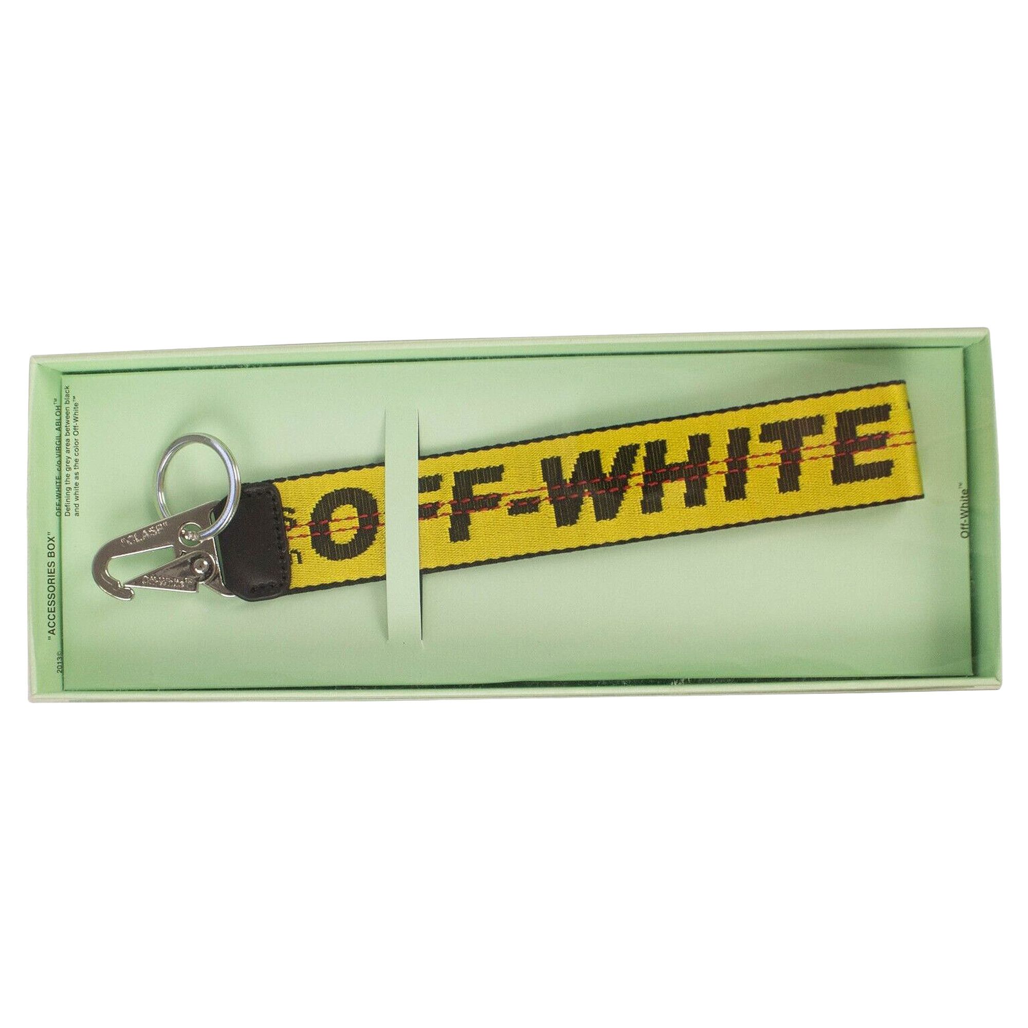 Fake off white keychain sale