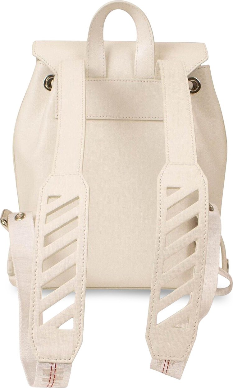 Off White Diag Binder Backpack White