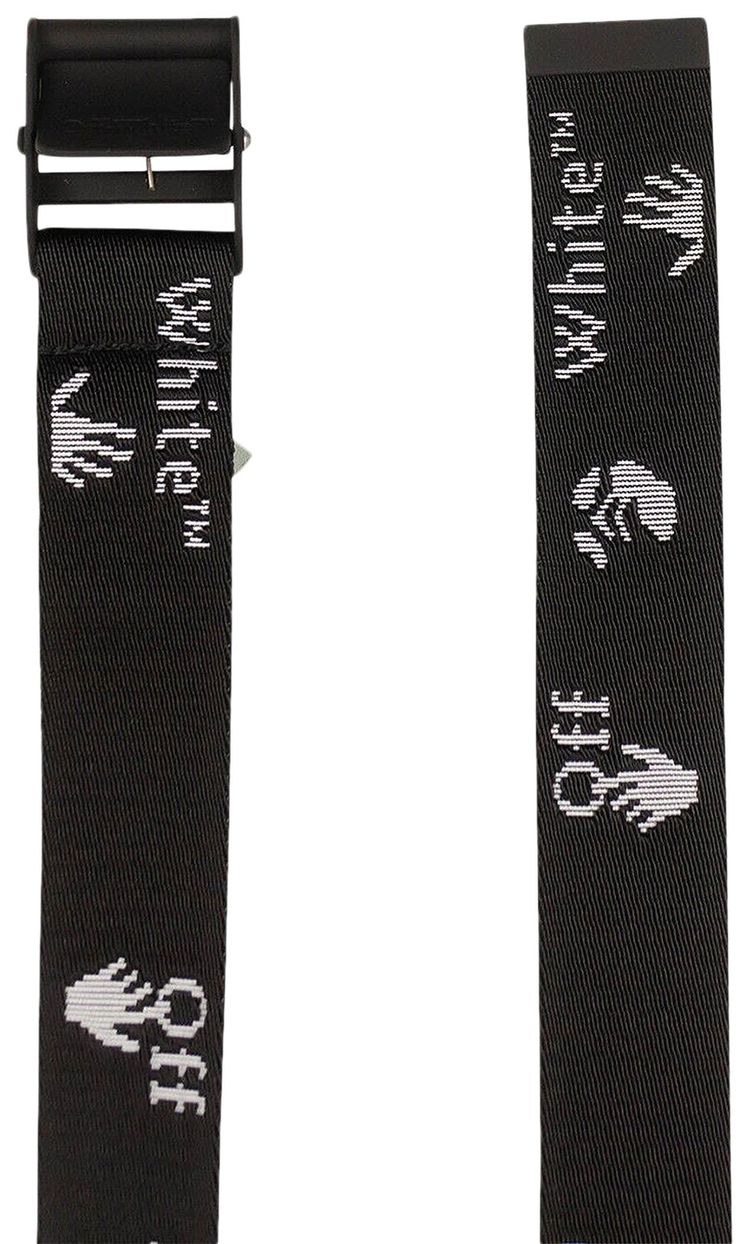 Off White Logo Industrial Belt Black