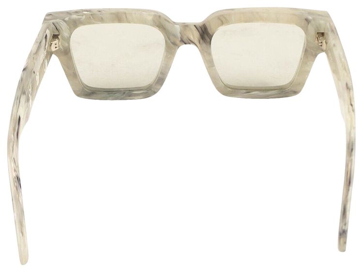 Off White Acetate Marble Sunglasses Grey