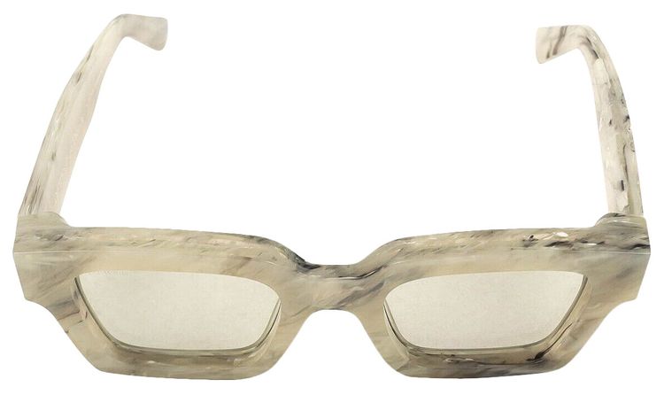 Off White Acetate Marble Sunglasses Grey