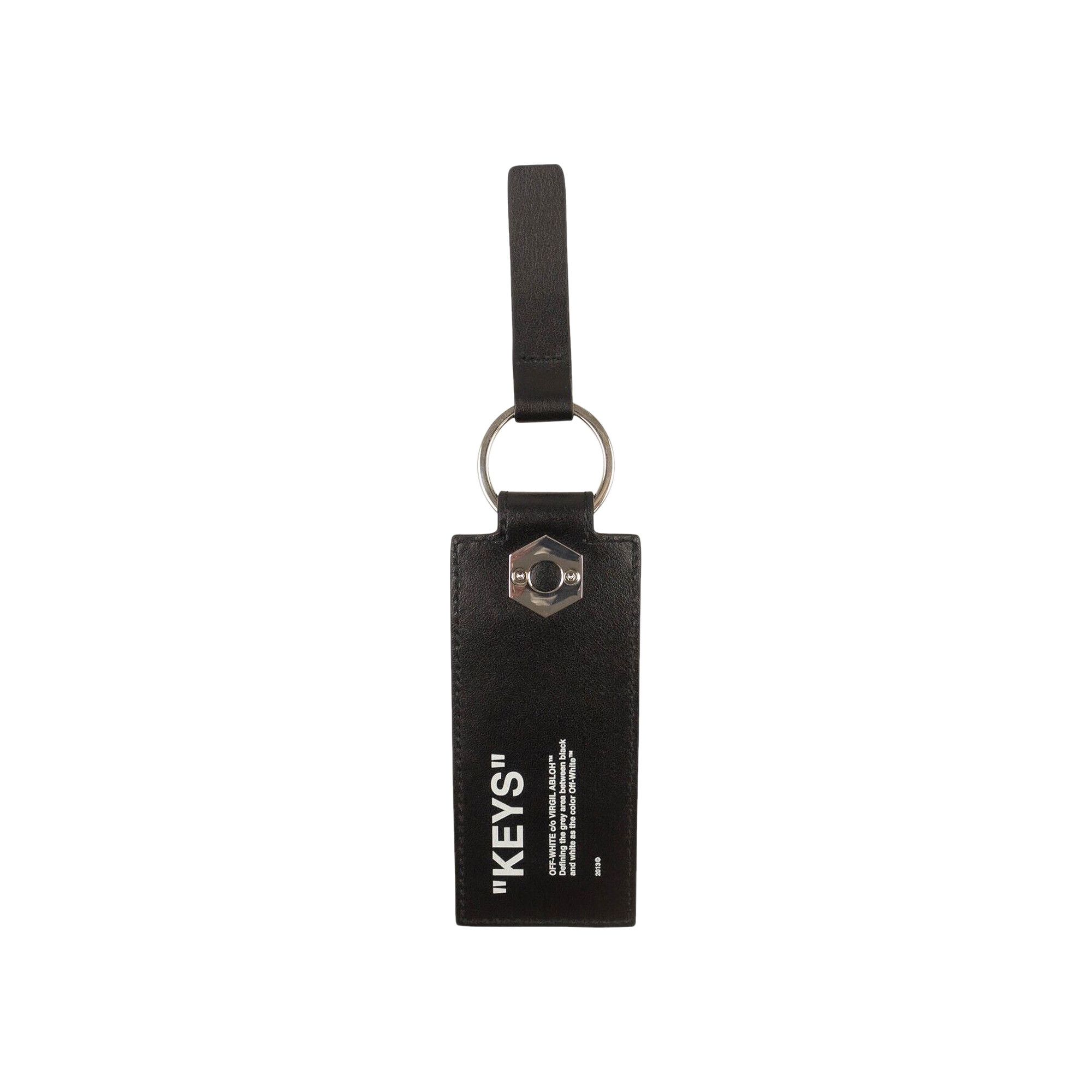 Buy Off White Quote Keychain Black OMNF015S19D410311001 GOAT