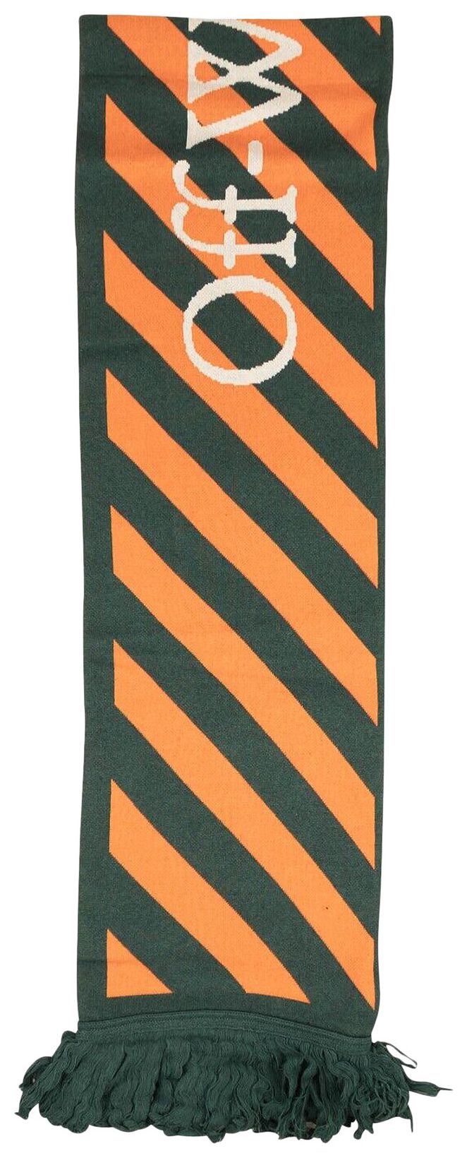 Off White Arrows Scarf GreenOrange
