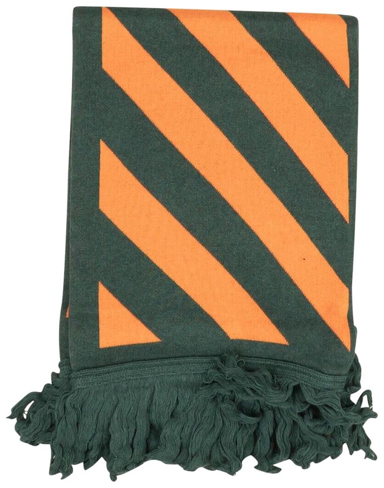 Off White Arrows Scarf GreenOrange