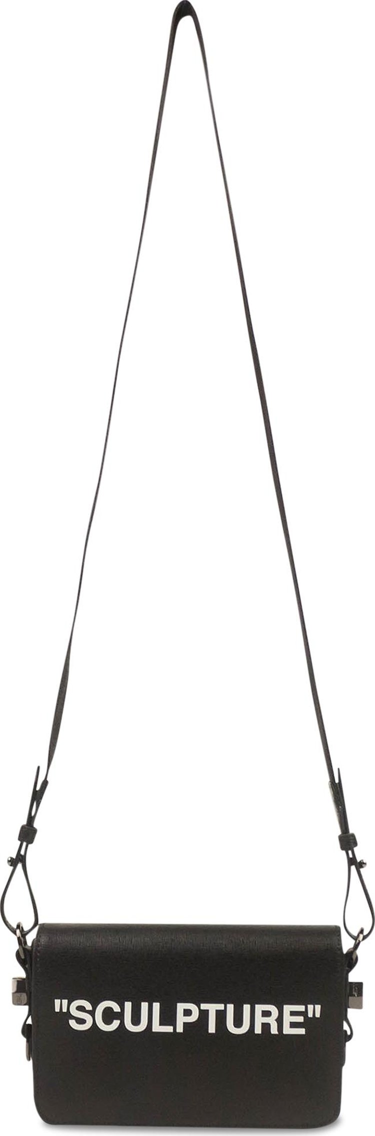Buy Off-White Sculpture Mini Flap Bag 'Black' - OWNA038E20LEA0021001