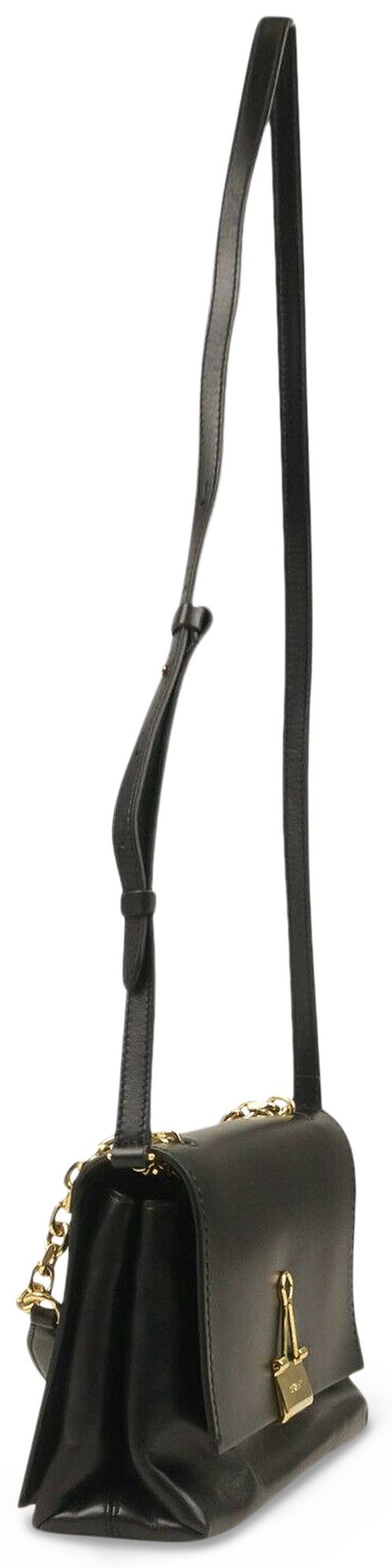 Off White Soft Medium Paperclip Bag Black