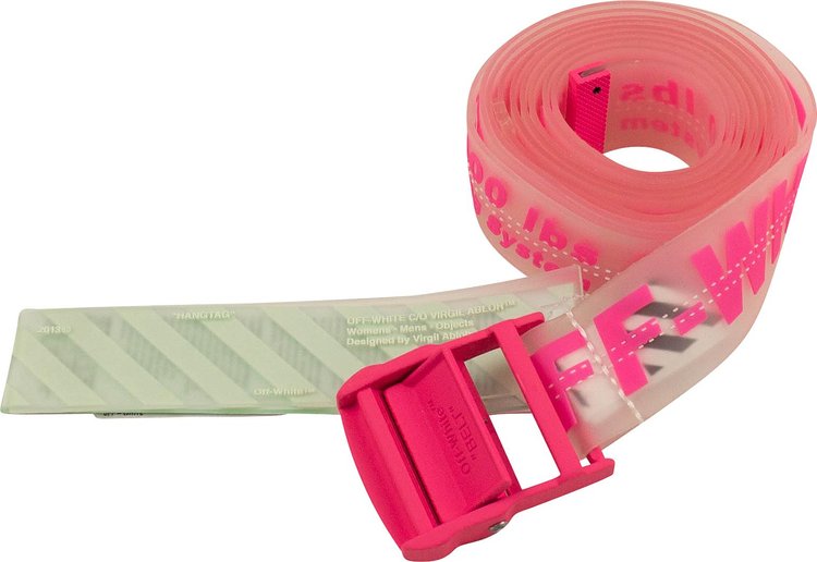 Buy Off-White Rubber Industrial Belt 'Pink' - OWRB009R198510889828