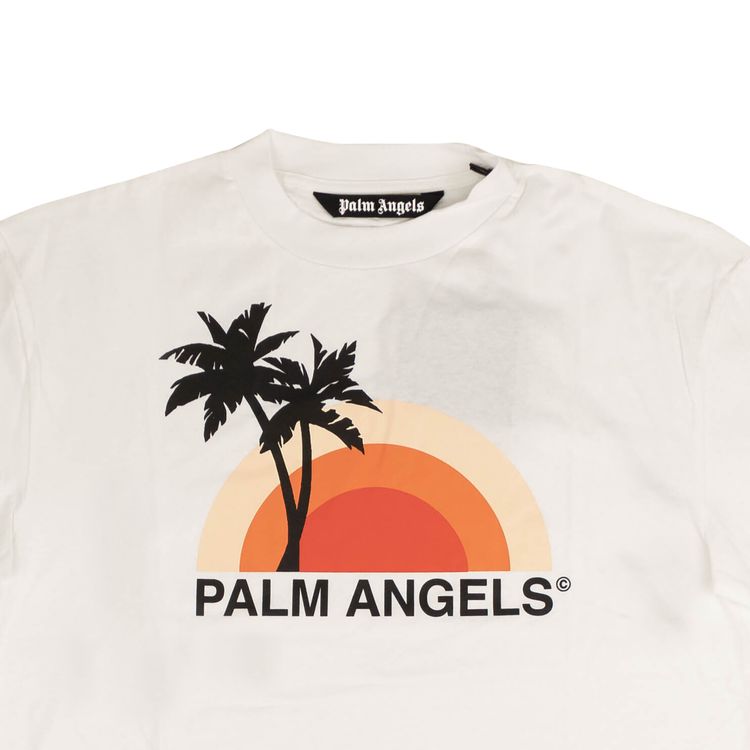 Palm Angels Sunset Short Sleeve T Shirt White