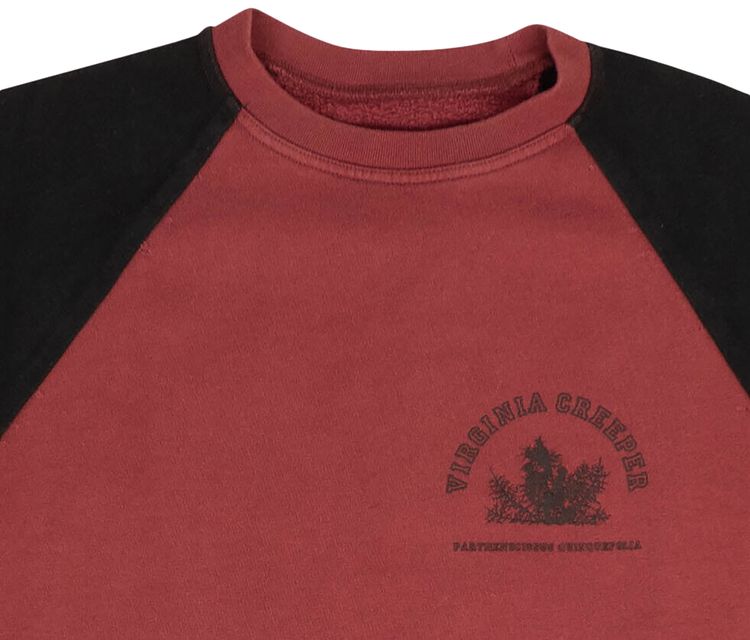 Raf Simons Raglan Virginia Creeper Sweatshirt Red