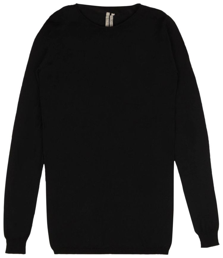Rick Owens Wool Round Neck Sweater Black