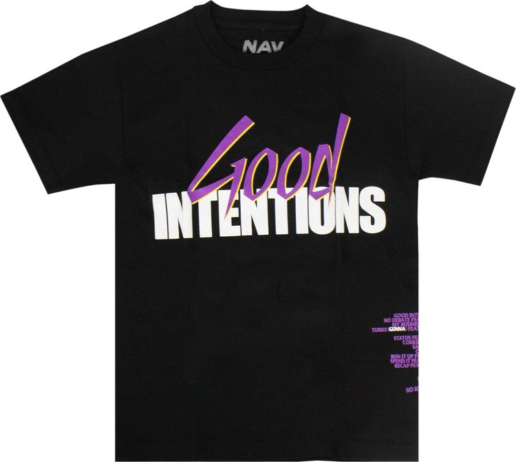 Vlone Good Intentions Short-Sleeve T-Shirt 'Black'