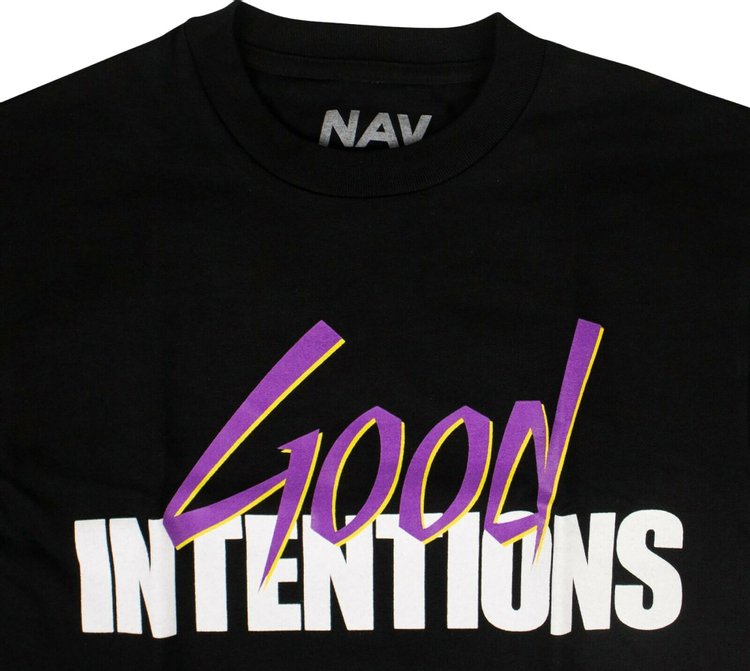 Vlone Good Intentions Short Sleeve T Shirt Black