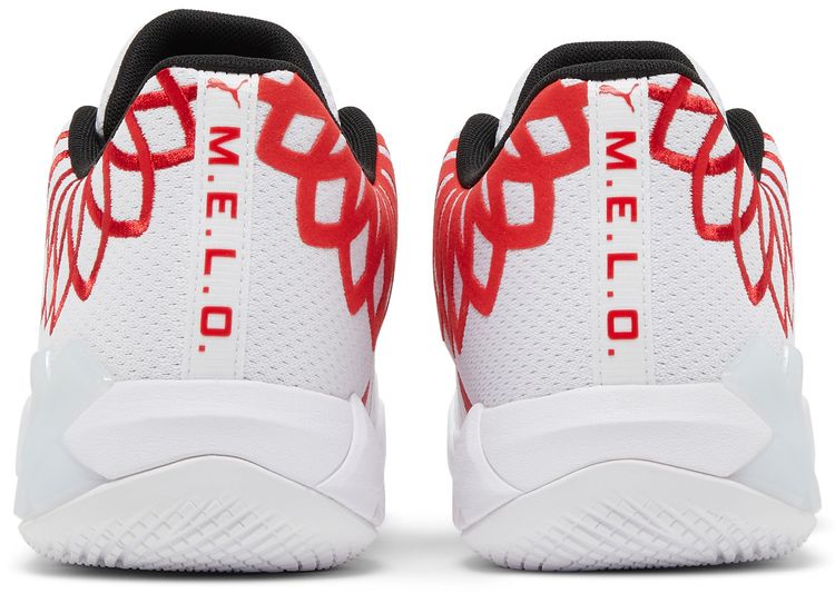 Puma MB01 Lo Team Colors   White High Risk Red