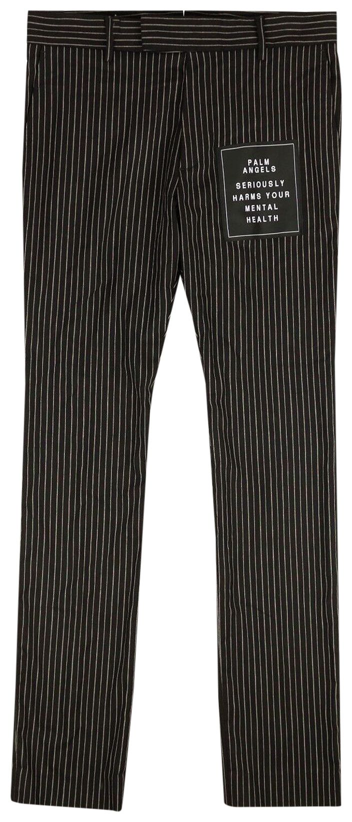 Palm Angels Pinstriped Pants Black