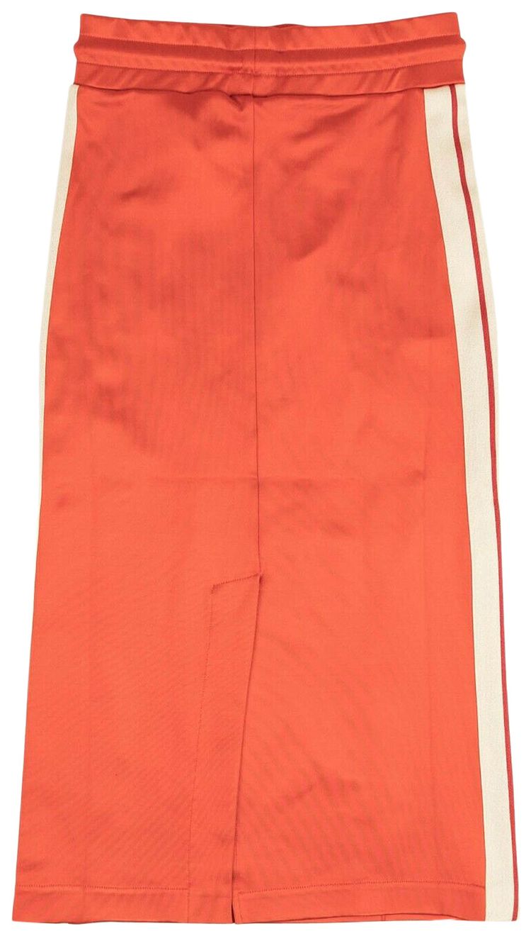 Palm Angels Side Stripe Sweat Track Skirt Red