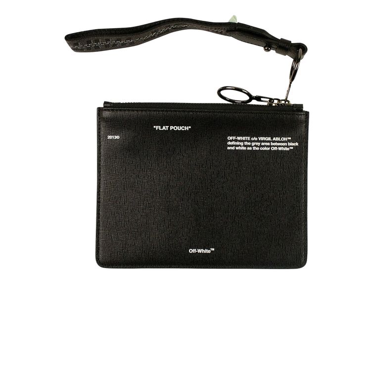 Off White Diag Stripe Pouch Black