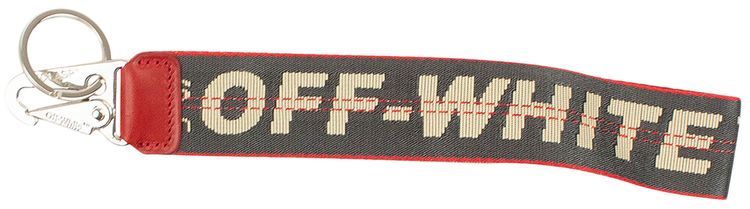 Off White Industrial Logo Keyholder Grey