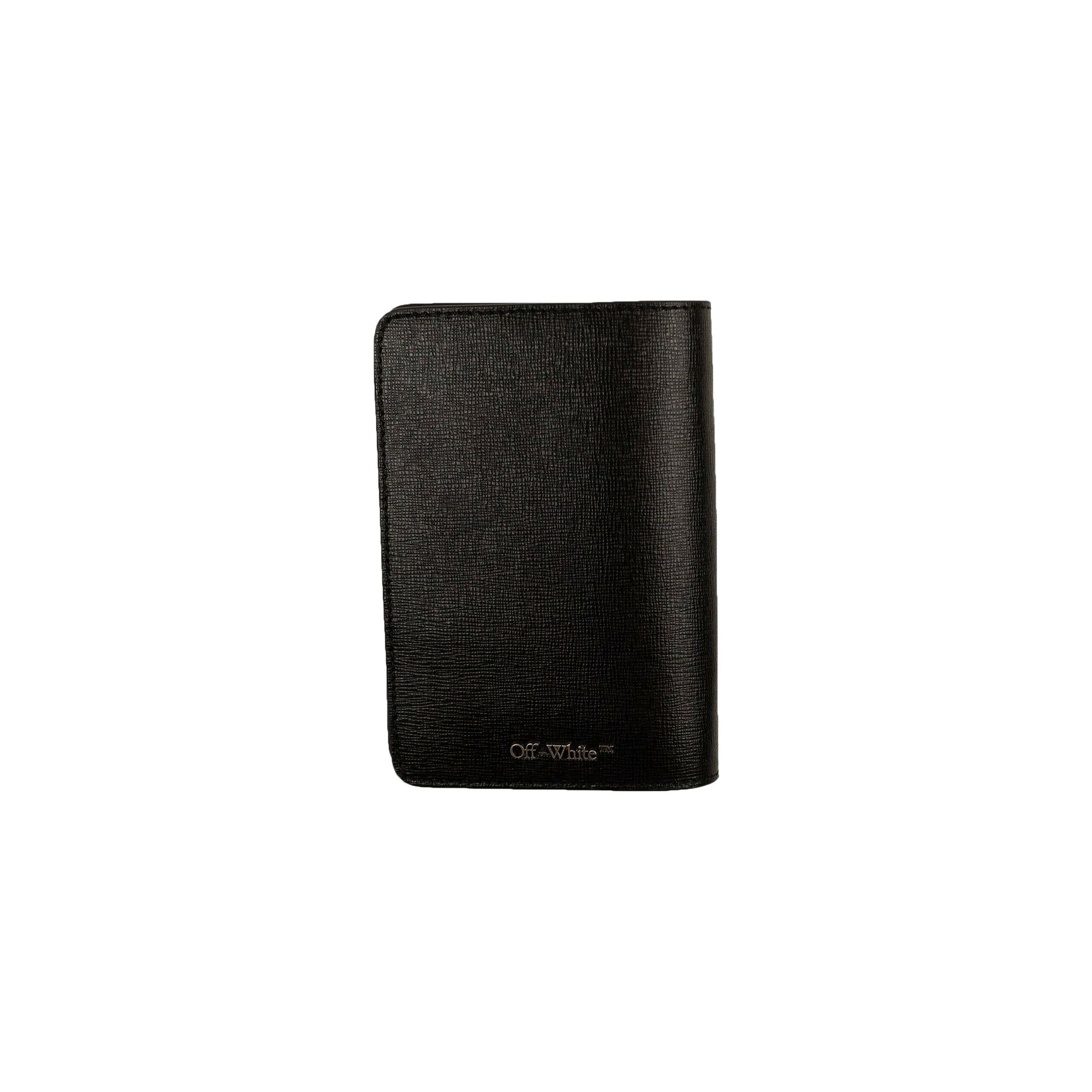 Buy Off-White Diag Passport Holder 'Black/White