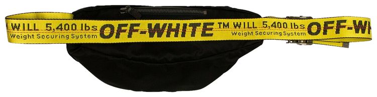 Off White Logo Belt Back Black