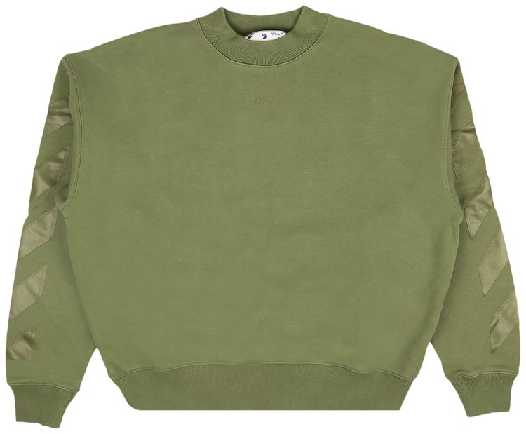 Off White Rubber Arrow Skate Crewneck Green