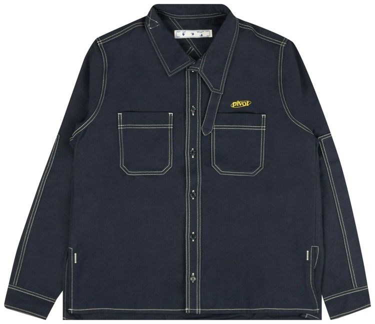 Off White Pivot Work Shirt Blue