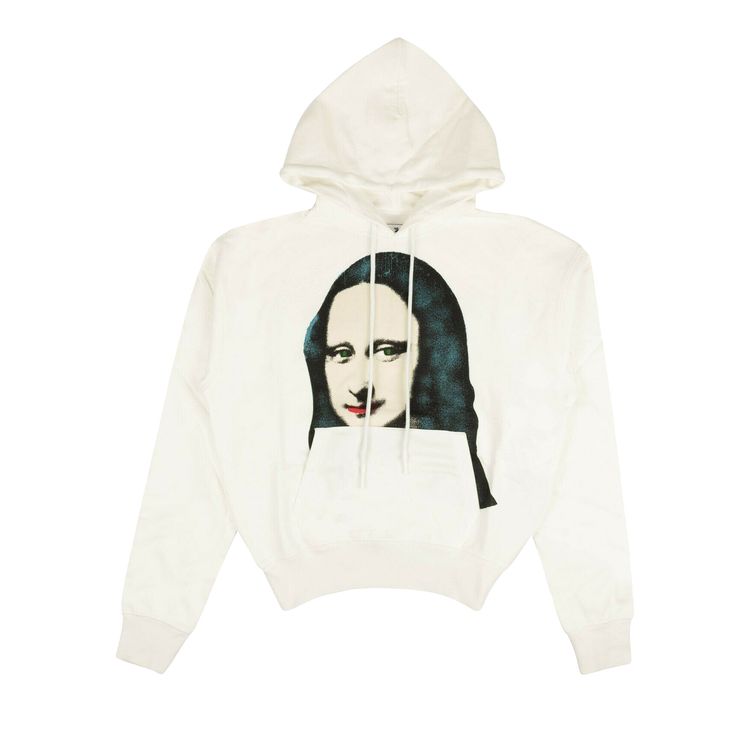 Off White Mona Lisa Oversized Hoodie White
