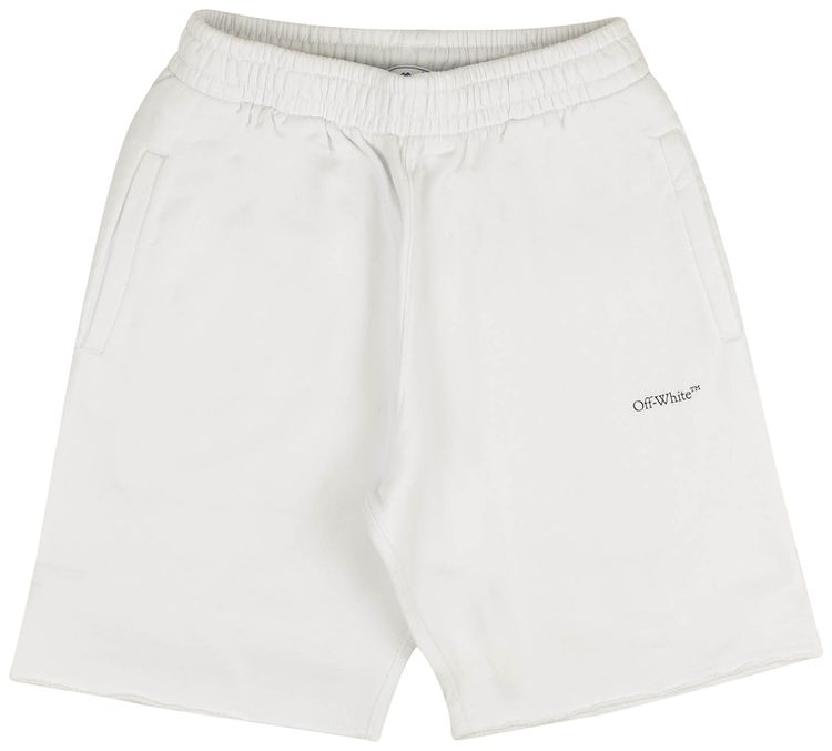 Off White Caravaggio Sweatshorts White