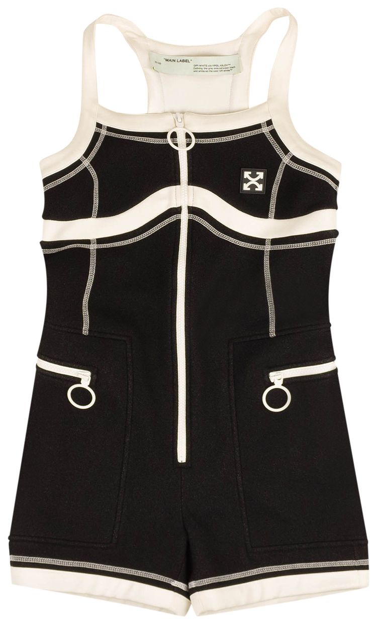 Off White Active Scuba Jumpsuit Black