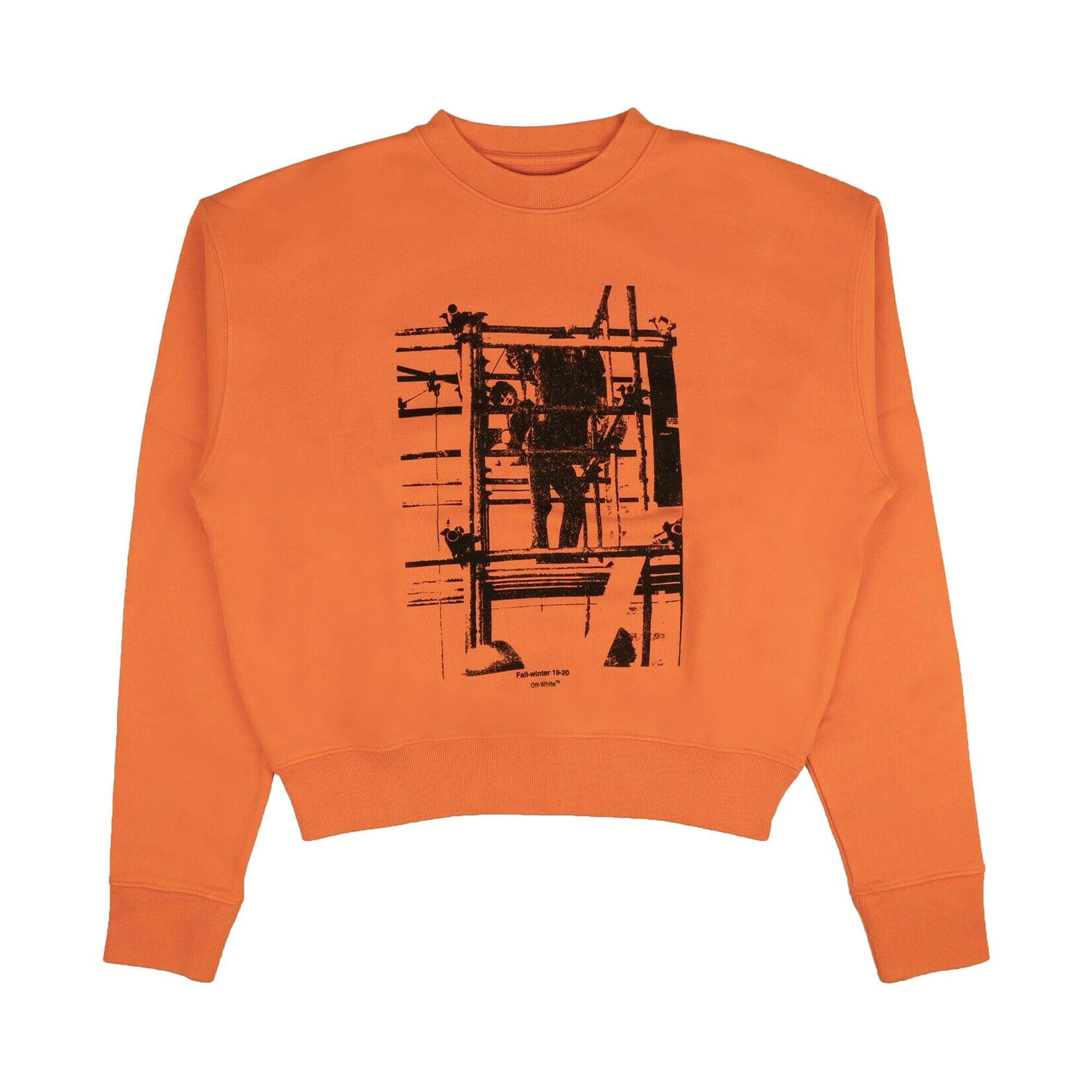 Orange off white sweatshirt clearance