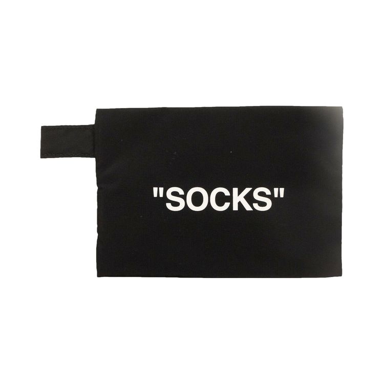 Off White Socks Pouch Bag Black