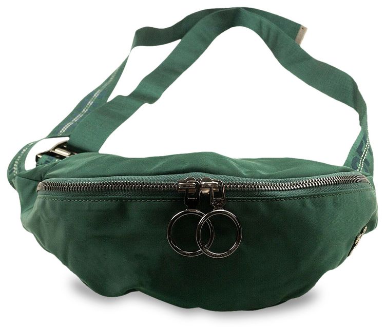 Off White Nylon Fanny Pack Teal