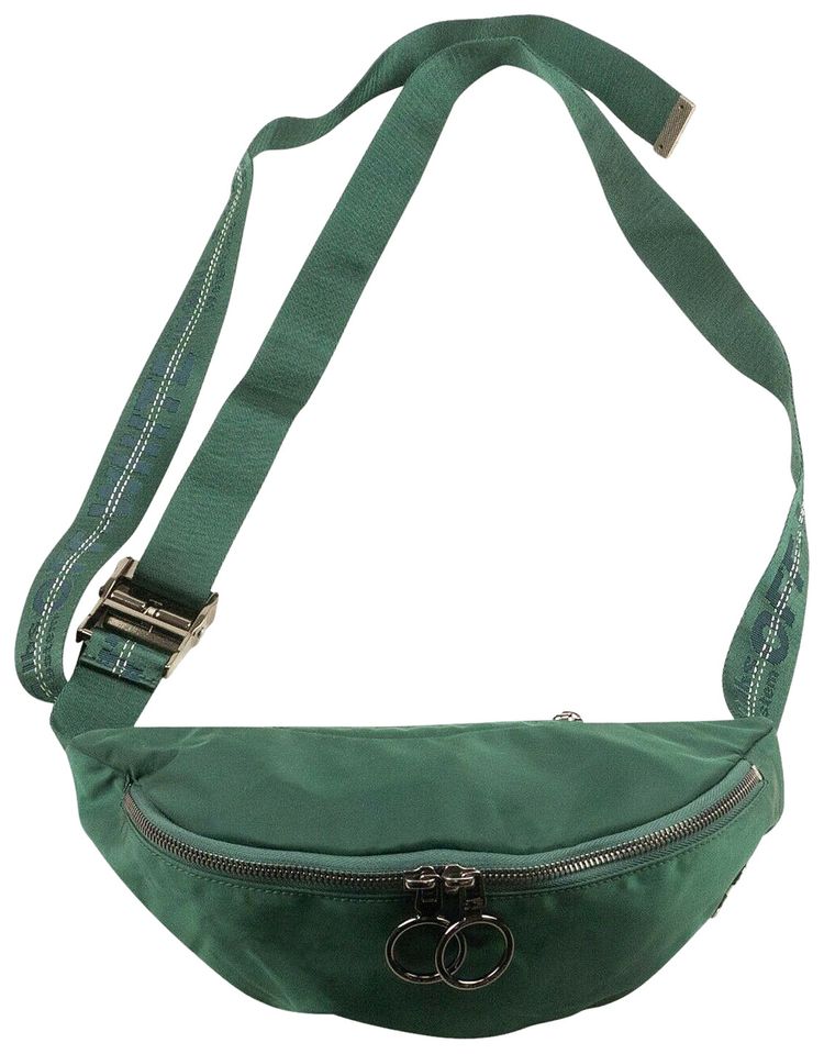 Off White Nylon Fanny Pack Teal