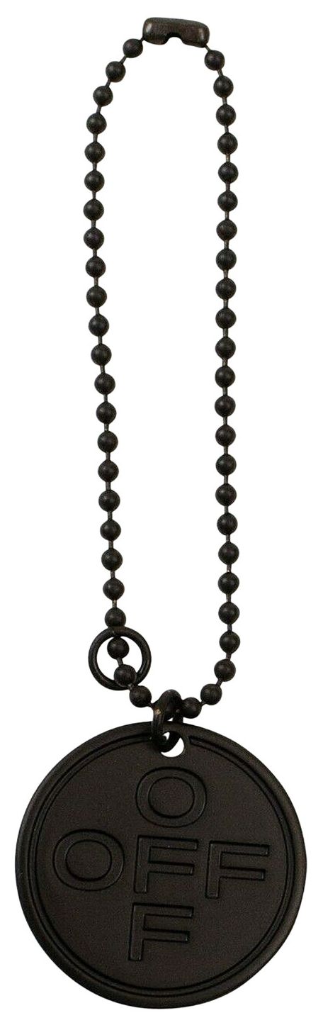 Off White Spray Typo Bracelet DamagedBlack