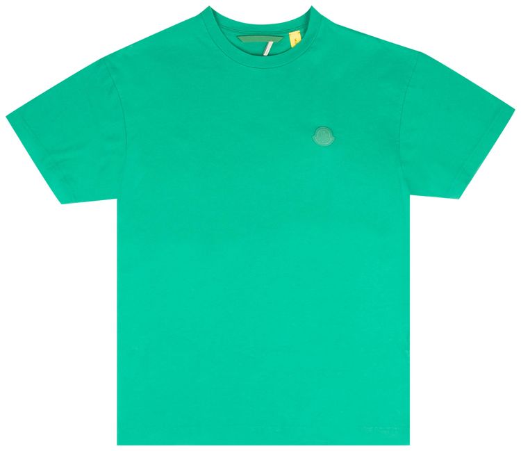 Moncler Maglia Logo Cotton Short Sleeve T Shirt Green