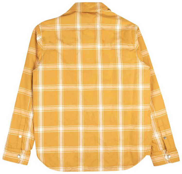 Moncler 1952 Lapetus Plaid Shirt Jacket Yellow