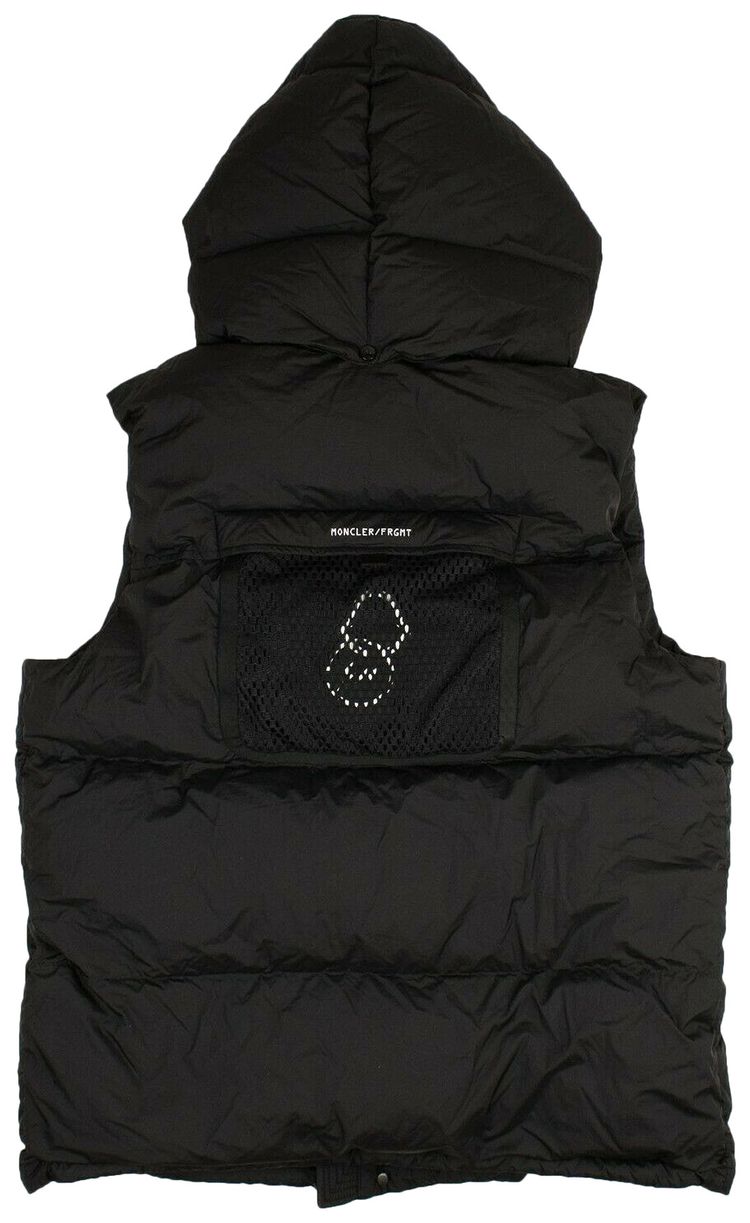 Moncler Kyle Gilet Logo Puffer Vest Black
