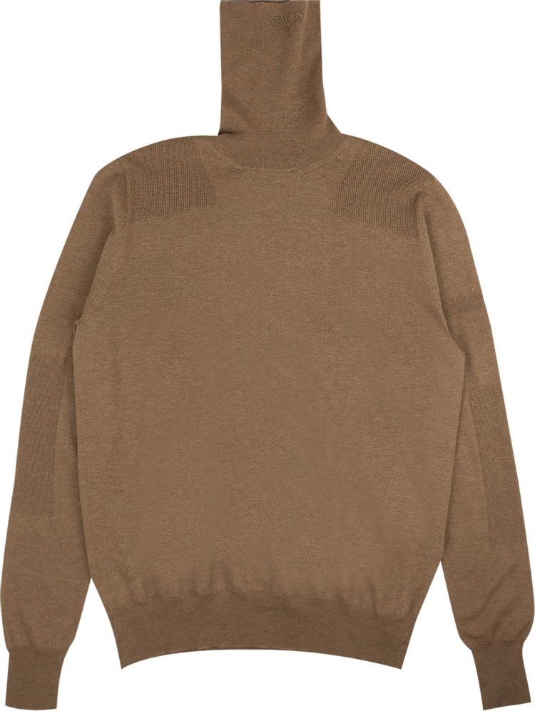 Amiri Fitted Wool Turtleneck Sweater 'Brown'